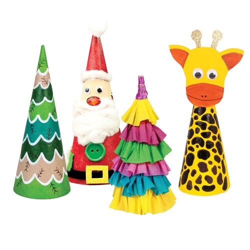 Papier Mache Cones - Pack of 10