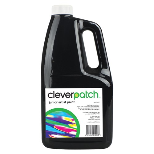 CleverPatch Junior Artist Paint - Black - 2 Litres