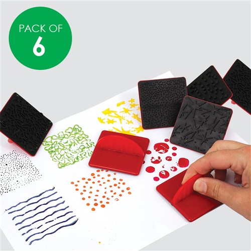 Paint Effect Stampers - Pack of 6