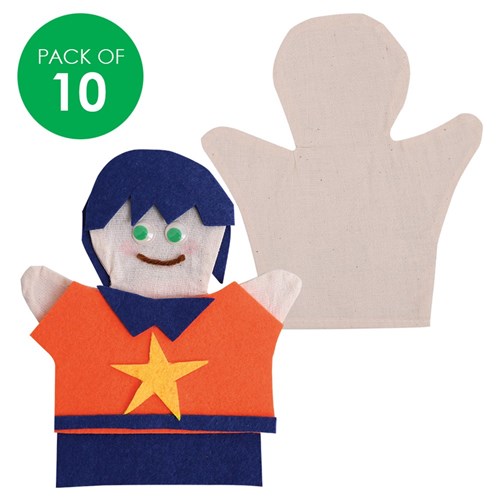 Cotton Hand Puppets - Pack of 10