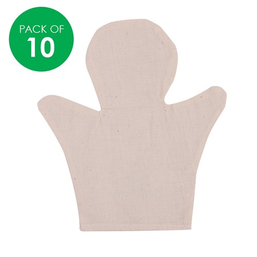 Cotton Hand Puppets - Pack of 10