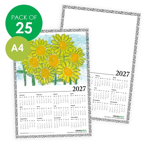Calendar Blanks - A4 - Pack of 25
