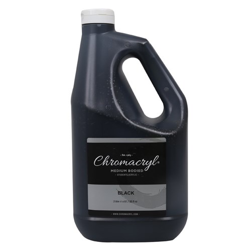 Chromacryl Student Acrylic Paint - Black - 2L
