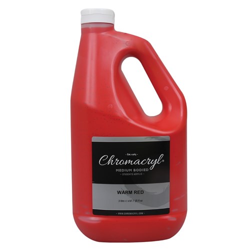 Chromacryl Student Acrylic Paint - Warm Red - 2L