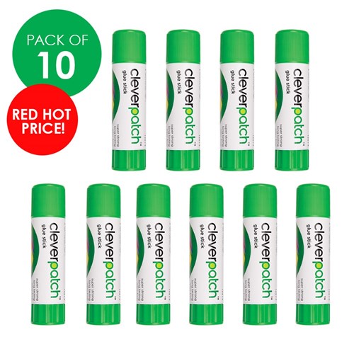 CleverPatch Glue Sticks - 40g - Pack of 10