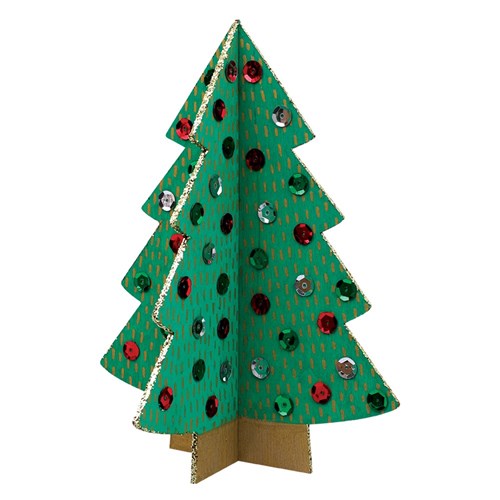 Large 3D Wooden Christmas Trees - Pack of 20