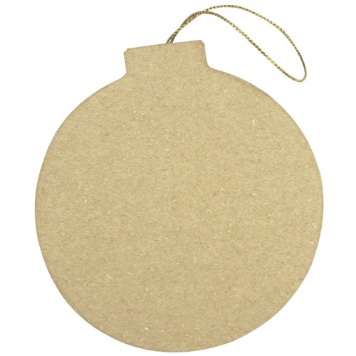 Flat Papier Mache Baubles - Pack of 20