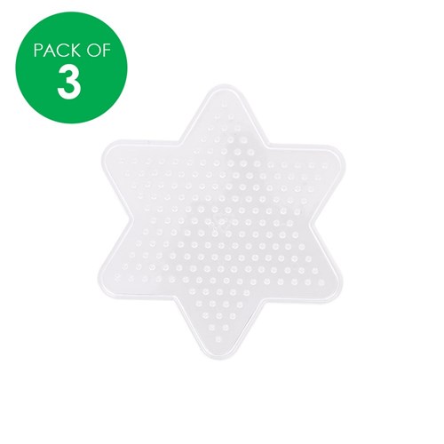 Iron Beads Pegboards - Star - Pack of 3