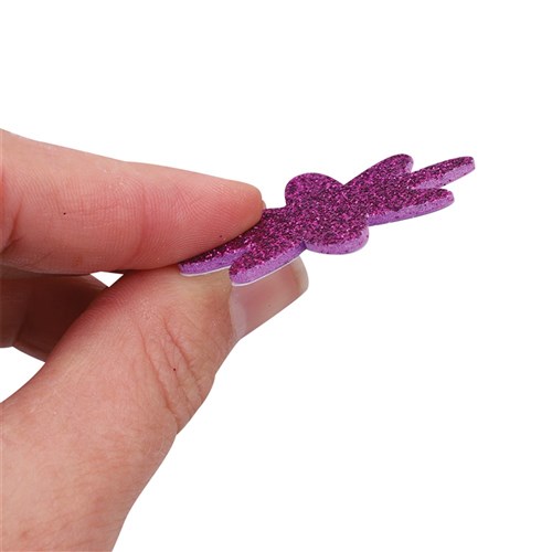 Foam Glitter Flower Stickers - Pack of 120
