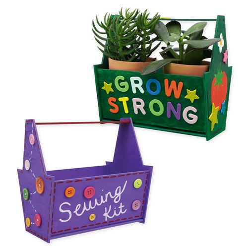Wooden Tool Boxes - Pack of 10