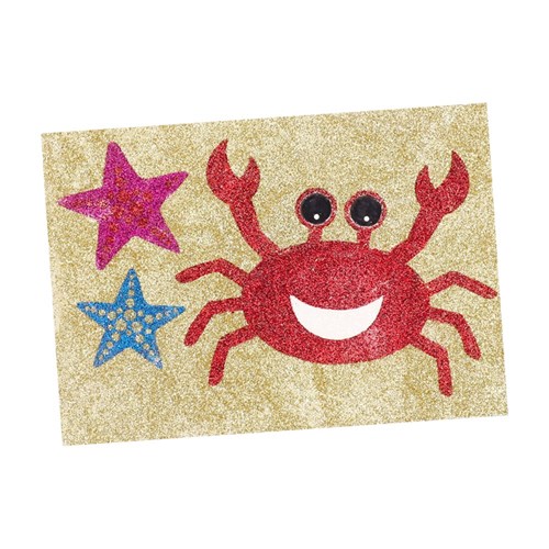 Sea Animals Sticky Art Sheets - Pack of 20
