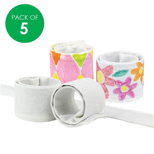 Design Your Own Fabric Snap Bands - Pack of 5