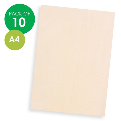 Wooden Project Bases - A4 - Pack of 10