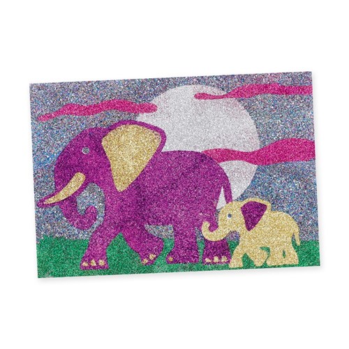 Safari Animals Sticky Art Sheets - Pack of 20