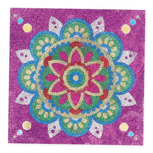 Rangoli Sticky Art Sheets - Square - Pack of 30