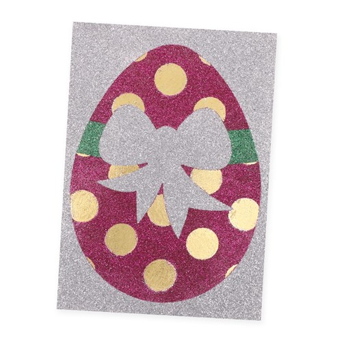 Easter Egg Sticky Art Sheets - Pack of 20