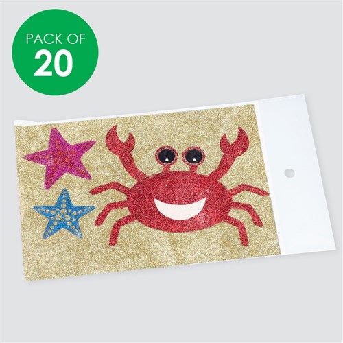 Sticky Art Plastic Sleeves - Pack of 20