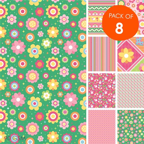 Spring Craft Paper - Pack of 8
