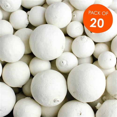 Paper Balls - Assorted Sizes - Pack of 20