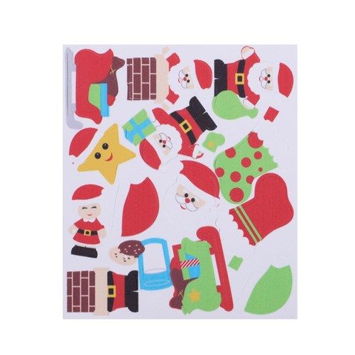 Foam Santa Stickers - Pack of 112