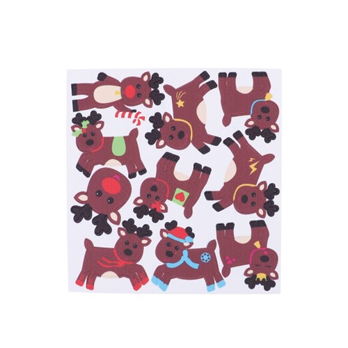 Foam Reindeer Stickers - Pack of 120