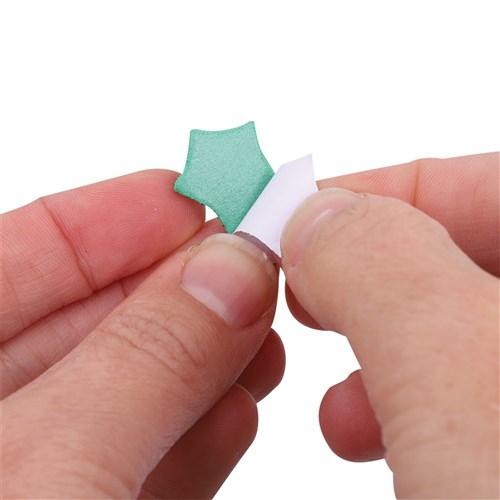 Foam Glitter Holly & Berry Stickers - Pack of 200