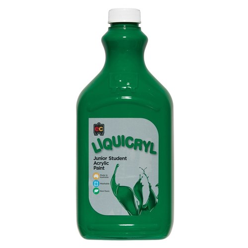 EC Liquicryl Junior Student Acrylic Paint - Green - 2L