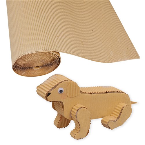 Corrugated Board Roll - Natural - 5 Metres