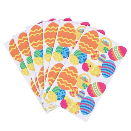 Foam Easter Egg Stickers - Pack of 120