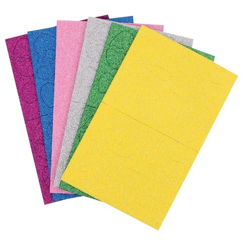 Foam Glitter Easter Stickers - Pack of 120