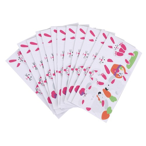 Foam Easter Bunny Stickers - Pack of 120