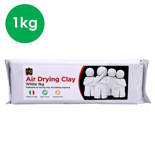 EC Air Drying Clay - White - 1kg Pack