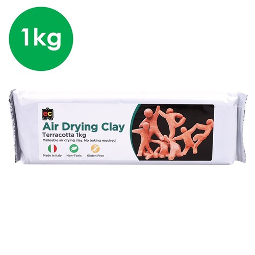 EC Air Drying Clay - Terracotta - 1kg Pack