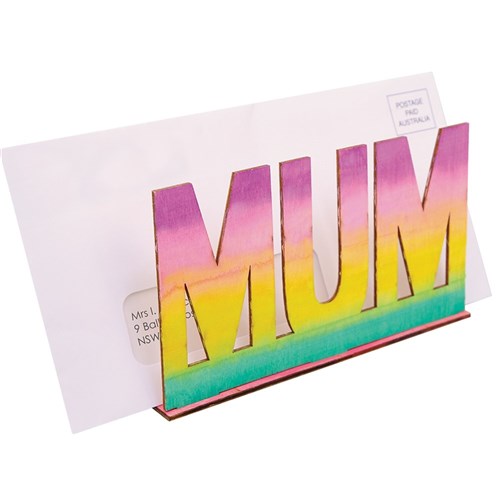 Wooden MUM Letter Holders - Pack of 10