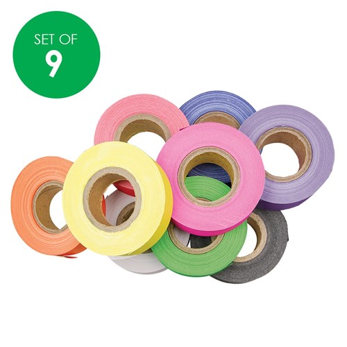 Rainbow Stripping Roll - Set of 9 Colours