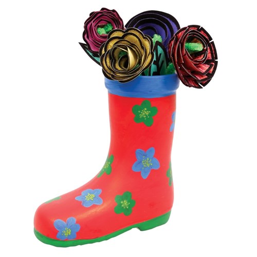 Ceramic Boot Flowerpot - Each