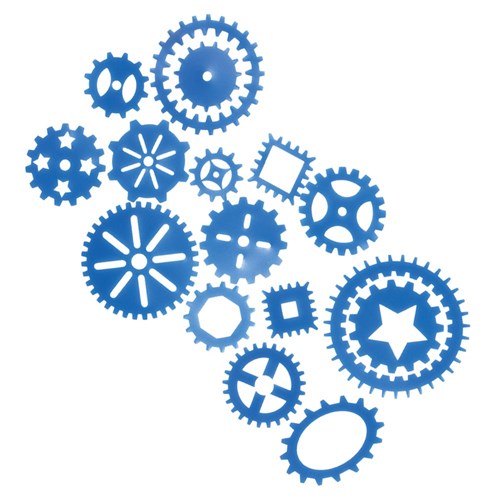 Gear Stencils - Pack of 15