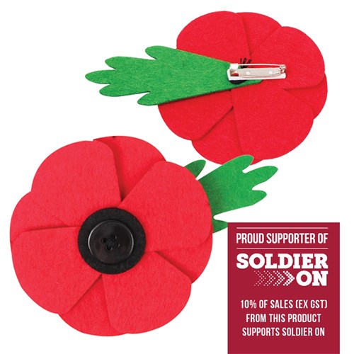 Felt Poppy Badge CleverKit