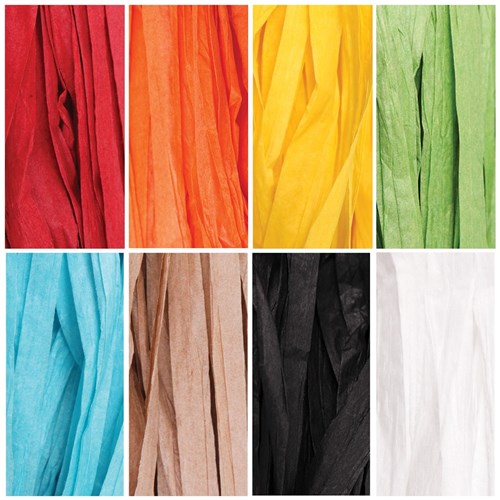Paper Raffia - 50 Metres - Set of 8 Colours