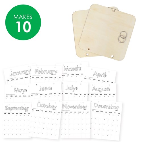 Wooden Hanging Calendars Bumper Pack