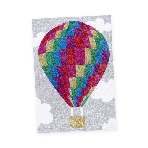 Hot Air Balloon Sticky Art Sheets - Pack of 10