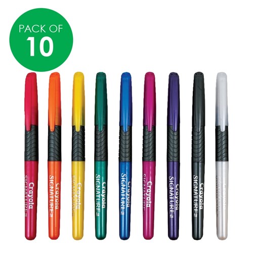 Crayola Signature Pearlescent Paint Markers - Pack of 10