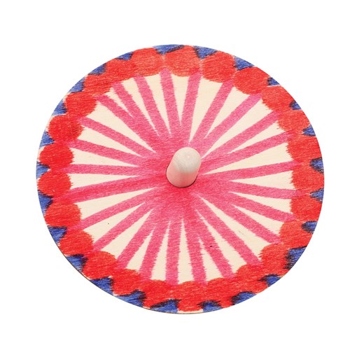 Wooden Spinning Tops - Pack of 12