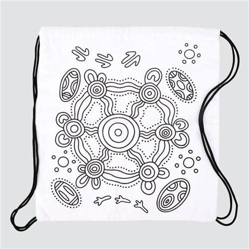 Indigenous Designed Printed Drawstring Backpack