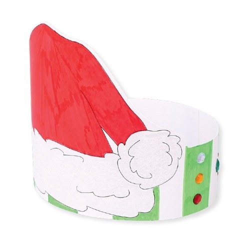 Cardboard Christmas Crowns - Pack of 10