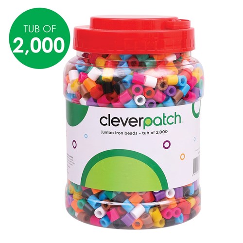 CleverPatch Jumbo Iron Beads - Tub of 2,000