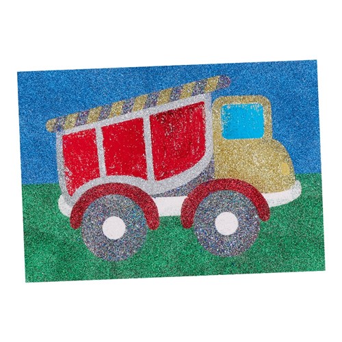 Construction Sticky Art Sheets - Pack of 20