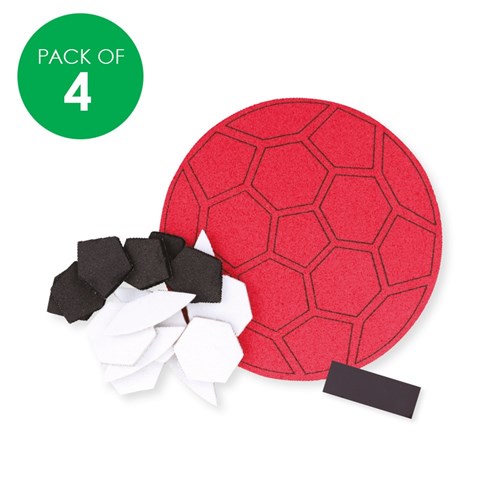 Foam Soccer Ball Magnets CleverKit Multi Pack - Pack of 4