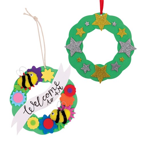 Foam Wreaths - Pack of 10