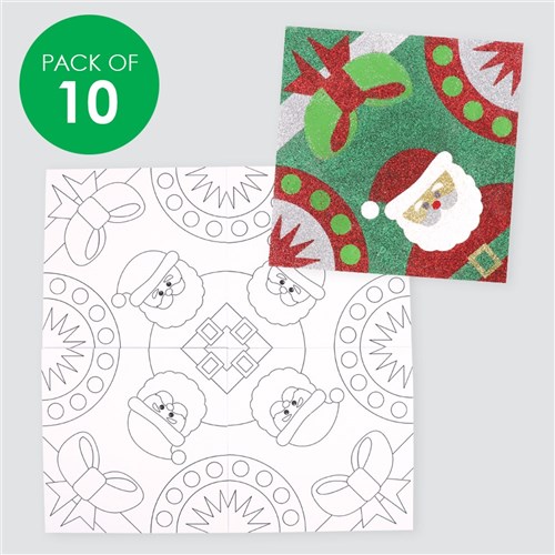 Christmas Collaboration Sticky Art Shapes - Pack of 10